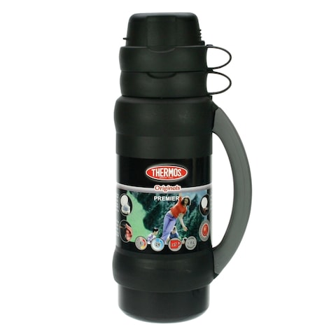 Thermos Glass Flask Black 1.8L