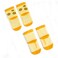 Milk&amp;Moo Buzzy Bee and Chancin 4 Pair Mother Socks and Baby Socks, Bulk Socks, 8 Pieces