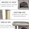 Cat Tree Tower for Indoor Cats with Double Private Cozy Cat Condo with Open Large bed perch and scratching post 65 cm cat tower ,Grey color