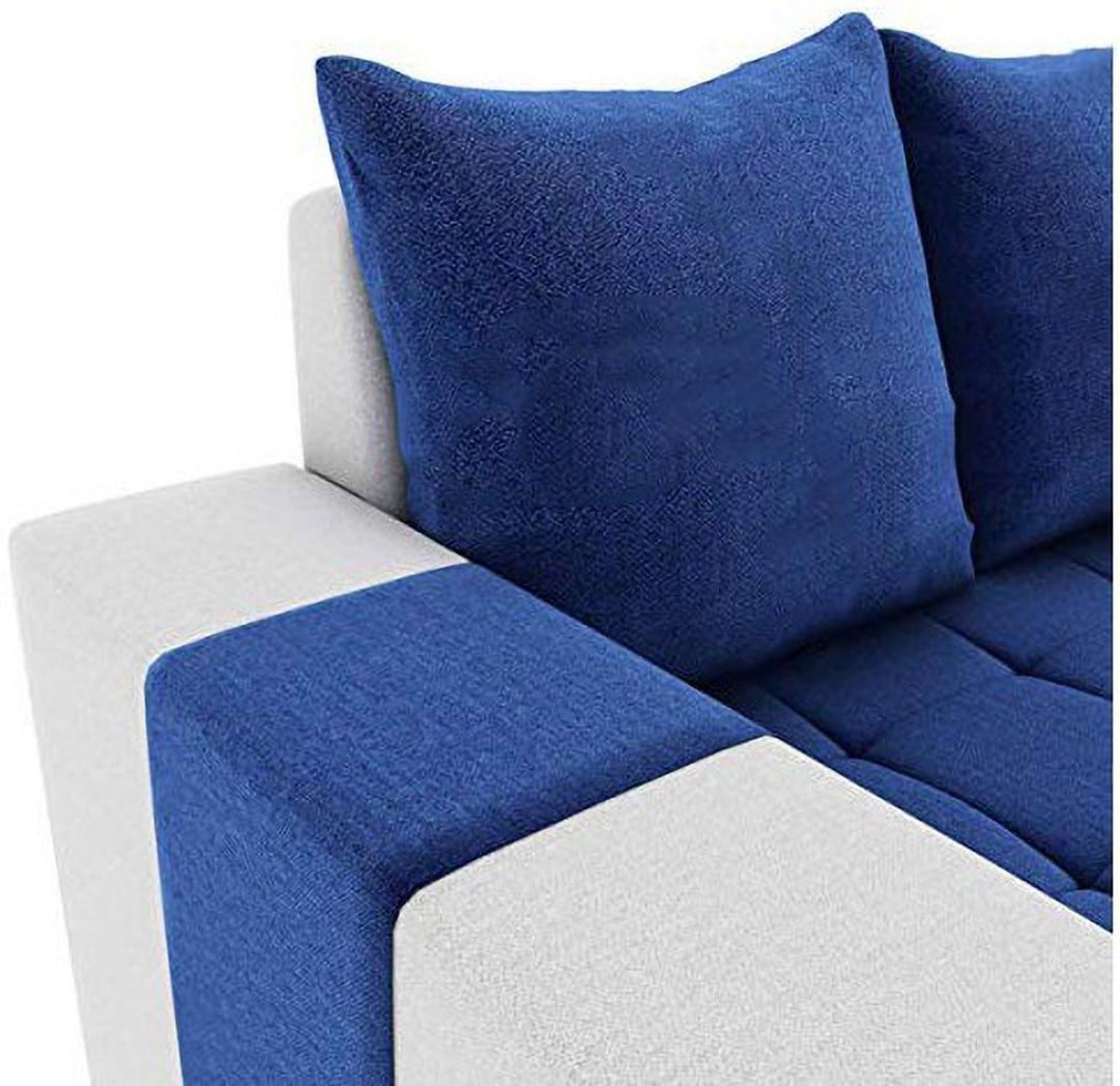 sofa combination modern minimalist living room corner size apartment type suit sofa furniture direct(blue)