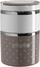 Royalford Lumia Three Layer Lunch Box Brown, Multi