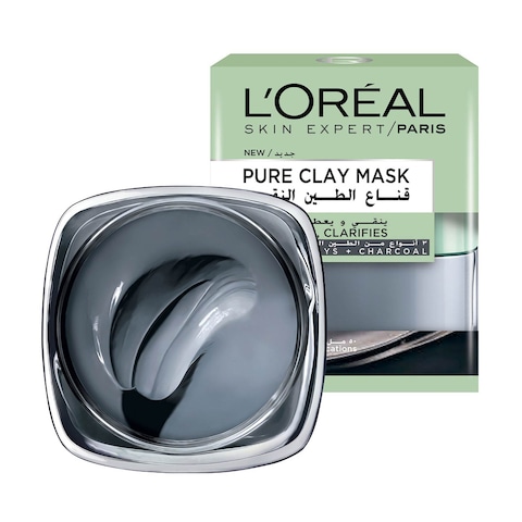L&#39;Oreal Paris Detoxify Pure Clay Mask With Charcoal Grey 50ml