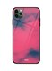 Theodor - Protective Case Cover With Back Tempered Glass For iPhone 11 Pro Pink/Blue