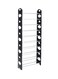 Generic 10 Layer Stackable Shoe Rack Black/White 25x60.6x7.9centimeter
