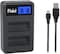 DMK Power FW-50 Battery LCD Dual USB Charger for SONY A7II A7R A7S,Alpha A6300 A6000 A5000 .NEX 5T