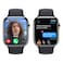 Apple Watch Series 9 LTE 41mm Graphite Stainless Steel Midnight Sport Band Small/Medium