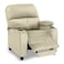 In House Velvet Classic Cinematic Recliner Chair With Cups Holder - Light Beige - NZ70