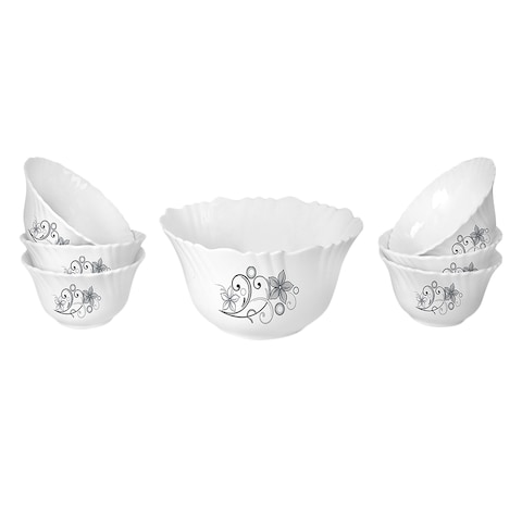 Cello Camber Black Dessert Set 7 Pieces