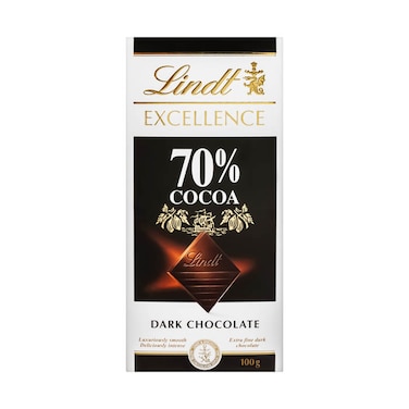 Lindt Excellence 70% Dark Chocolate - 100gm
