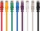 DOT 8-Color Combo Snagless Short Cat6 Ethernet Cable (Cat6 Cable, Cat 6 Cable) 3 ft