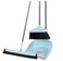 AIWANTO Long Hand Dust Pan with Broom Wiper Combination Cleaning Tools for Household 3 in 1 Long Handle Dustpan Brush Scraper Set