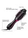 One-Step Hair Dryer And Volumizer Black/Pink 10.4x29x25.7cm