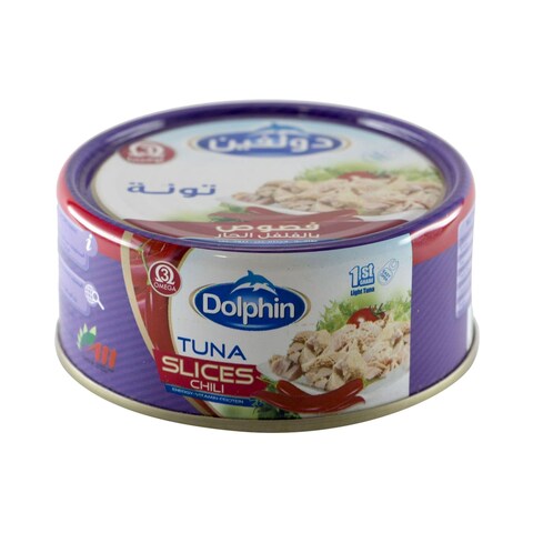 Buy Dolphin Tuna Slices In Chili - 170 gram in Egypt