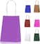 Markq Purple Paper bags with handles 15 x 11 x 6 cm Small Kraft Gift bags for Birthday Party Favors, Weddings, Merchandise, Goodies, Baby Shower (24 Bags)