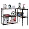 MyChoice 4-Tier Storage Shelf Black 86x36x183cm