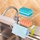 Stainless Steel Kitchen Faucet Sponge Holder, Shower Caddy Soap Dish Sink Organizer for Bathroom or Kitchen