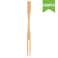Generic-Fruit Fork Dessert Bamboo Forks Mini Food Picks Kitchen Set Salad Snack Banquet Buffet Catering Two Prongs Blunt End Toothpicks 100PCS