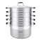 Arshia stainless steel steamer 28cm with Glass Lid