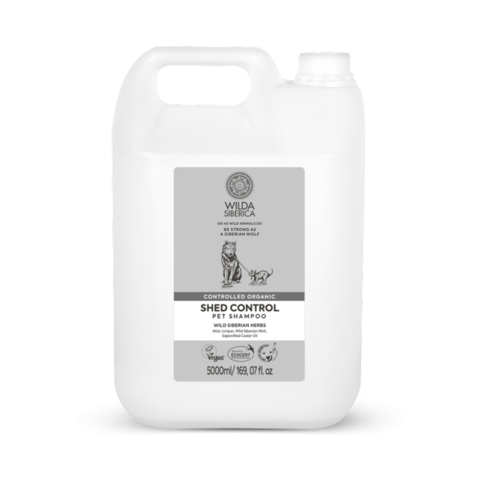 Wilda Siberica ControLLed organic Shed controL pet shampoo 5L