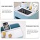 ALISSA 1 Pc Plastic Mulitifuncion Tissue Box (Blue) And 5 Pack Disposable Face Towel Storage Organizer Desktop Tissue Holder