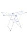 Generic Foldable Clothes Drying Stand Silver 156x62x98centimeter
