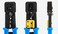 RJ45 EZ Crimp Tool, Network pliers Tools Multi functional Cable Cutter Piercing Crystal Head Crimping Dual-purpose Pliers (1 Pack)
