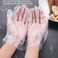 KKmoon-100Pcs Disposable Gloves Transparent Clear Thicken Soft Flexible Comfortable Protective Gloves for Kitchen Cooking Cleaning Restaurant Home Service