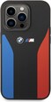 CG Mobile BMW M Collection Liquid Silicone Case With Tricolor Print &amp; Logo Lightweight/Stylish/Anti-Drop Protection/Sleek/Shock-Absorption Compatible With iPhone 14 Pro Max 6.7"