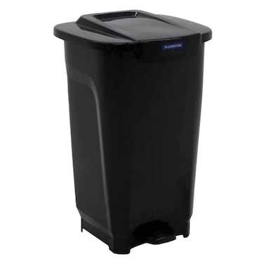 Tramontina T-Force Polypropylene Dustbin 50L Black