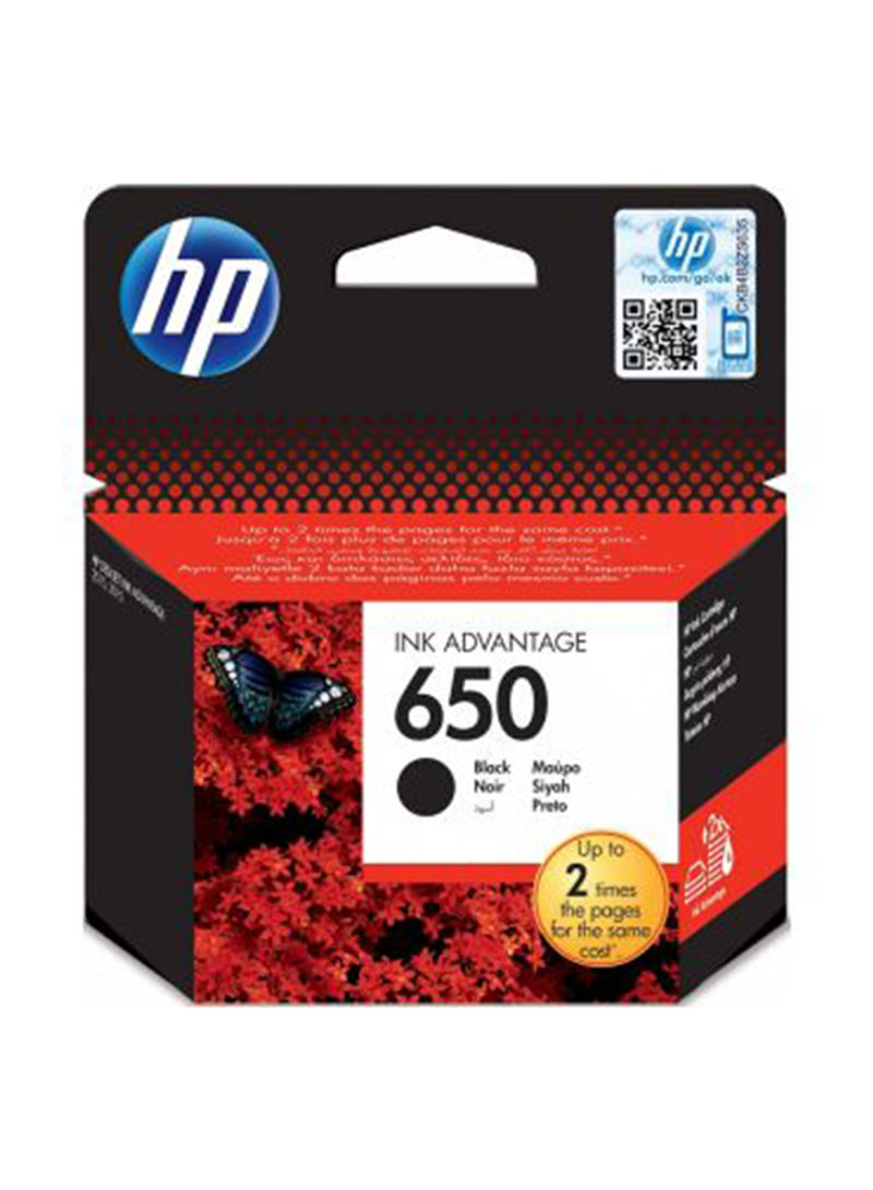 hp 650 Original Ink Advantage Cartridge Black