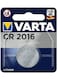 Varta Lithium CR 2016 Battery Button Cel 3 Volt Value Pack of 2