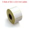 OSCAR Sticker Label 38x25 mm for Barcode Label Printer   Direct Thermal &amp; Thermal Transfer   1000 Labels per Roll   Detail Size 38.1 x 25.4 mm   1 Inch Core (5 Rolls)