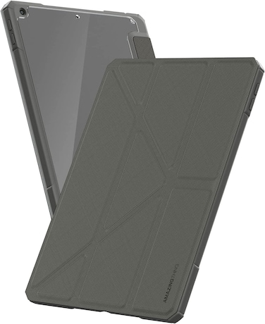 Amazing Thing Titan Pro designed for iPad 10.2 inch case - iPad 9th Generation Case Cover (2021) / iPad 8th Gen case (2020) / iPad 7th Gen case (2019) with Pencil storage slot - Gray