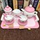 Wooden Tea Set 12pcs Pretend Play Food Accessories Pretend Toy, Teacup Playset, Toy Accessories