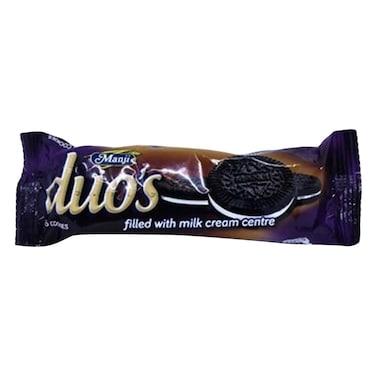 Manji Duos Milk Cream Filled Sandwich Biscuit 60g