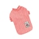 Hong Pet Wave Striped Clothes Knitted Shirt - Rose Red M