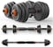 Max Strength 30Kg Dumbbell And Barbell Set Weightlifting Fitness Adjustable Dumbbells Barbell Set 2 In 1 Lifting Dumbells Weights For Body Workout