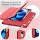 TRON Case for iPad Air 5/4 (2022/2020 5th/4th Generation 10.9-Inch) with Pencil Holder, Support 2nd Pencil Charging, Slim Tablet Cover with Soft TPU Back, Auto Wake/Sleep (Red)