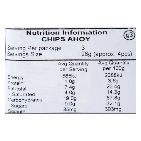 Chips Ahoy Original Chocolate Chip Cookies 38g