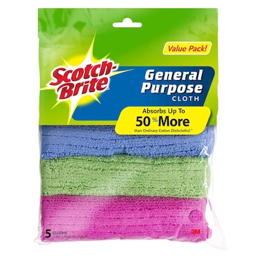 Scotch Brite Microfiber Purpose Cloth 5 Pieces