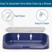 Flat Dog Toilet Seat With Column &amp; Grid Format Enclosure Dog Training Tray,Keep Paws and Floors Clean,Dog litter tray ,Washable Easy To Clean (Blue Color)
