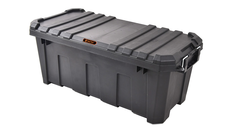 TACTIX - 60 Litre - Heavy Duty Storage Box - 80.1 W x 38.3 D x 32.5 H cm - Black - TTX-320504