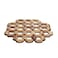 Round Wooden Heat Resistant Mat 19cm Table Mats for Kitchen and Dining Table Use
