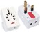 Rexton 3 Way Plug Adaptor With Neon Multi Socket