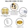 Party Time 115-Pieces Black &amp; Gold Balloon Garland Arch Kit DIY Decoration with Confetti Latex Balloons, Foil Curtain For Party Backdrop - Wedding, Bridal Shower, Birthday Party Decorations