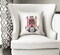 Loud Universe - Dead Pool Movie Scene White Throw Pillow with Stuffing Dead Pool Guns Home Office Decorative Pillow 16x16 inch