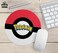 Loud Universe - Mouse Pad Round Logo Pokemon Go Game Black Red And White