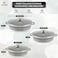 Life Smile 6 Pcs Non Stick Oven Safe Kitchen Cooking Pot Set