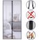 Generic-Hands Free Magnetic Screen Door Mesh Curtain Keeps Bugs Out Full Frame Magnets with Magic Tape Drill Free Install Auto Close Kid Pet Friendly Fits Doors up to 39 x 83 Inches