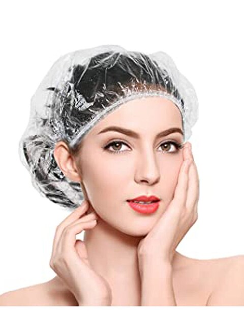 Generic 100-Piece Shower Cap Clear 8X6X2Inch
